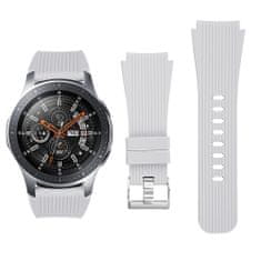 BStrap Silicone Davis remienok na Samsung Galaxy Watch 3 45mm, white