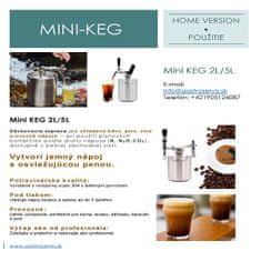 Gastroservis Nerezový Mini KEG súdok 2 L / malý otvor, s výčapnou súpravou