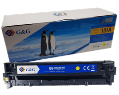 G&G HP CF212a, HP 131a , Premium patentovaný toner, 1800 strán s čipom Žltá - Yellow