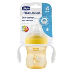 CHICCO Hrnček učiaci Transition s držadlami 200 ml žltý 4m+