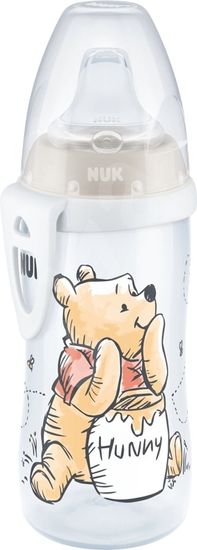 Nuk FC Fľaša PP Active Cup Disney - Medvedík Pú, 300 ml biela