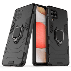 IZMAEL Odolné Puzdro Ring Armor Case pre Samsung Galaxy A42 5G - Čierna KP9703