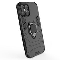 IZMAEL Odolné Puzdro Ring Armor Case pre Apple iPhone 12 Pro Max - Čierna KP9712