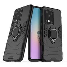 IZMAEL Odolné Puzdro Ring Armor Case pre Samsung Galaxy S20 Ultra - Čierna KP9699