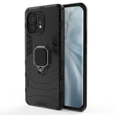 IZMAEL Odolné Puzdro Ring Armor Case pre Xiaomi Mi 11 - Čierna KP9715