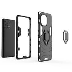 IZMAEL Odolné Puzdro Ring Armor Case pre Xiaomi Mi 11 - Čierna KP9715