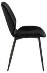 Design Scandinavia Jedálenská stolička Femke (SET 4ks), textil, olivová