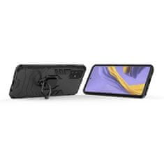 IZMAEL Odolné Puzdro Ring Armor Case pre Samsung Galaxy A71 - Čierna KP9716