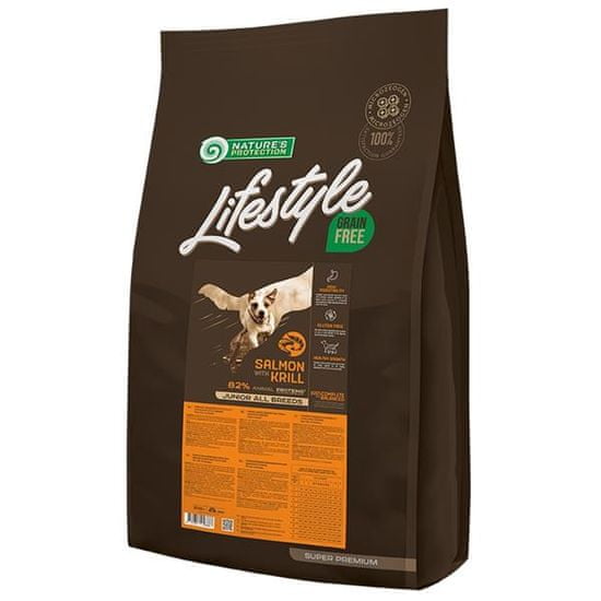 Nature's Protection Nature 'Protection Dog Dry LifeStyle GF Junior Salmon 10 kg
