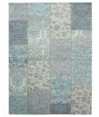 Flair Kusový koberec Manhattan Patchwork Chenile Duck Egg 120x170