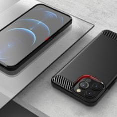 MG Carbon Case Flexible silikónový kryt na iPhone 13 Pro Max, čierny