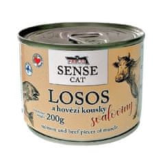 FALCO SENSE CAT losos a hovädzie 6 × 200 g