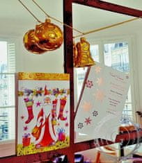 Decor By Glassor Vánoční zvonek zlatý dekor