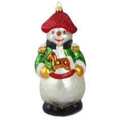 Decor By Glassor Vianočná figúrka snehuliak pirát