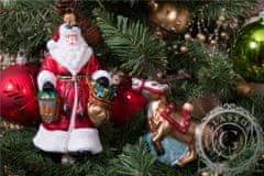 Decor By Glassor Vianočná figúrka Santa s lampášom