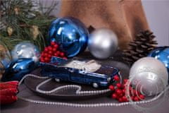 Decor By Glassor Vianočná ozdoba autíčko cabrio modré