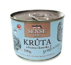 FALCO SENSE DOG morka a kuracie 6 × 200 g