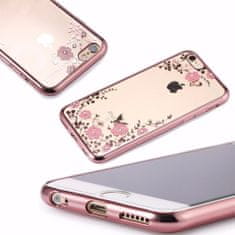 IZMAEL Diamant flower puzdro pre Apple iPhone 7 / iPhone 8 / iPhone 2020 / iPhone 2022 - Zlatá KP18098