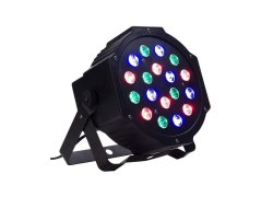 Alum online LED disco DJ svetlo FLAT PAR LIGHT - 18 RGB LED diód