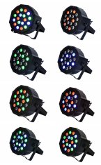 Alum online LED disco DJ svetlo FLAT PAR LIGHT - 18 RGB LED diód