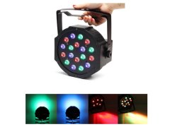 Alum online LED disco DJ svetlo FLAT PAR LIGHT - 18 RGB LED diód