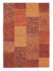 Flair Kusový koberec Manhattan Patchwork Chenile Terracotta 155x230