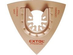 Extol Premium Rašpla na drevo (8803860) trojuholníková na keramiku a porobetón 78mm, volfrám, tvrdokov