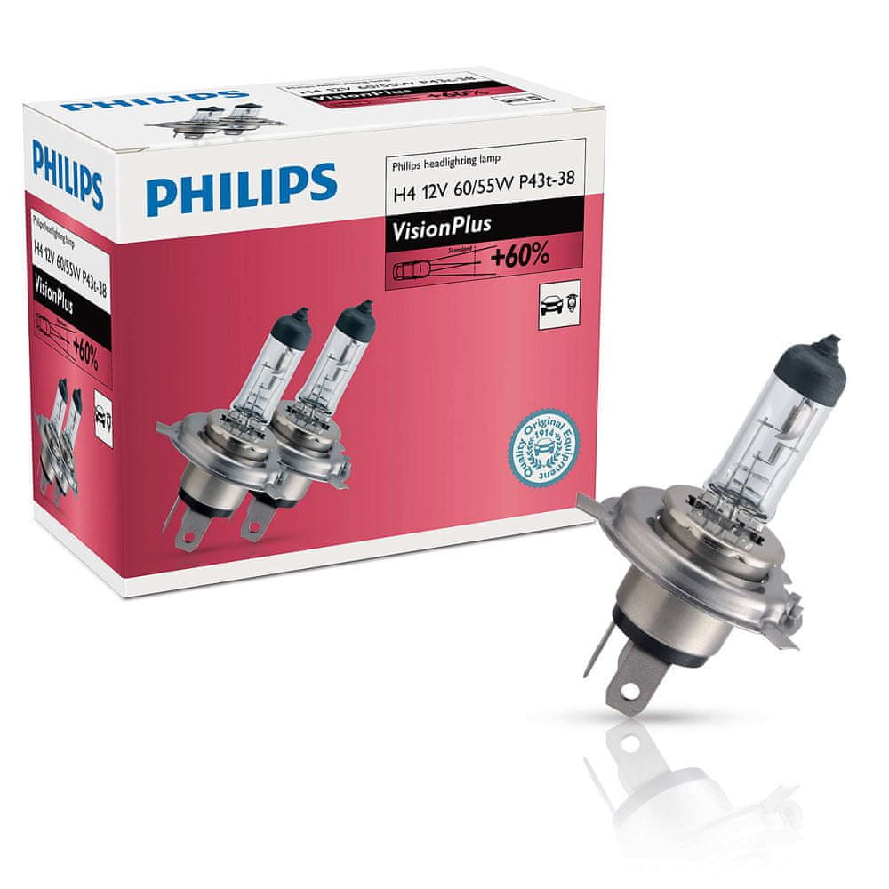 Lampadina auto Philips VISIONPLUS 12972VPB1 H7 PX26d/55W/12V