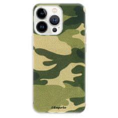 iSaprio Silikónové puzdro - Green Camuflage 01 pre Apple iPhone 13 Pro