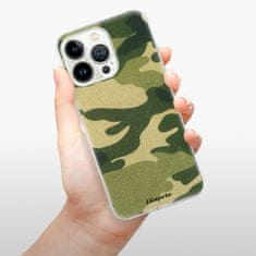 iSaprio Silikónové puzdro - Green Camuflage 01 pre Apple iPhone 13 Pro