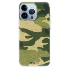 iSaprio Silikónové puzdro - Green Camuflage 01 pre Apple iPhone 13 Pro