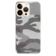 iSaprio Silikónové puzdro - Gray Camuflage 02 pre Apple iPhone 13 Pro