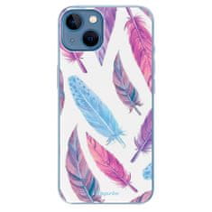 iSaprio Silikónové puzdro - Feather Pattern 10 pre Apple iPhone 13