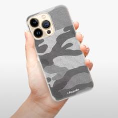 iSaprio Silikónové puzdro - Gray Camuflage 02 pre Apple iPhone 13 Pro