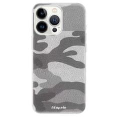 iSaprio Silikónové puzdro - Gray Camuflage 02 pre Apple iPhone 13 Pro