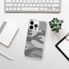 iSaprio Silikónové puzdro - Gray Camuflage 02 pre Apple iPhone 13 Pro