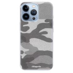 iSaprio Silikónové puzdro - Gray Camuflage 02 pre Apple iPhone 13 Pro