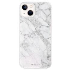 iSaprio Silikónové puzdro - SilverMarble 14 pre Apple iPhone 13