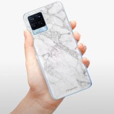 iSaprio Silikónové puzdro - SilverMarble 14 pre Realme 8 / 8 Pro