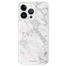 iSaprio Silikónové puzdro - SilverMarble 14 pre Apple iPhone 13 Pro Max
