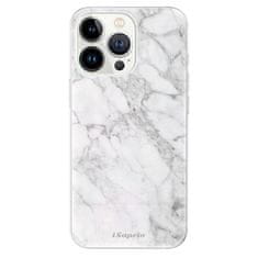 iSaprio Silikónové puzdro - SilverMarble 14 pre Apple iPhone 13 Pro