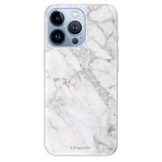 iSaprio Silikónové puzdro - SilverMarble 14 pre Apple iPhone 13 Pro Max