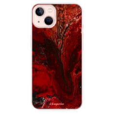 iSaprio Silikónové puzdro - RedMarble 17 pre Apple iPhone 13