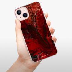 iSaprio Silikónové puzdro - RedMarble 17 pre Apple iPhone 13