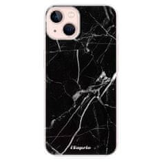 iSaprio Silikónové puzdro - Black Marble 18 pre Apple iPhone 13