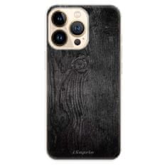 iSaprio Silikónové puzdro - Black Wood 13 pre Apple iPhone 13 Pro