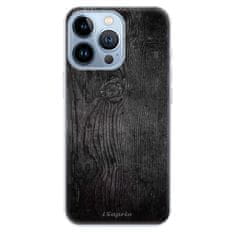 iSaprio Silikónové puzdro - Black Wood 13 pre Apple iPhone 13 Pro