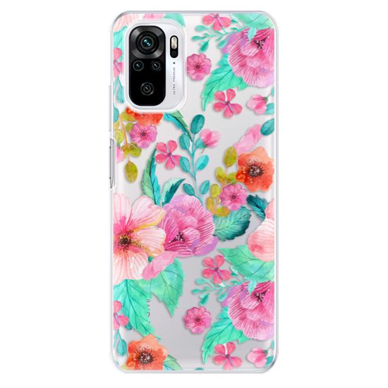 iSaprio Silikónové puzdro - Flower Pattern 01 pre Xiaomi Redmi Note 10 / Note 10S