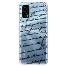 iSaprio Silikónové puzdro - Handwriting 01 - black pre Realme 7 Pro