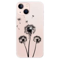 iSaprio Silikónové puzdro - Three Dandelions - black pre Apple iPhone 13 mini